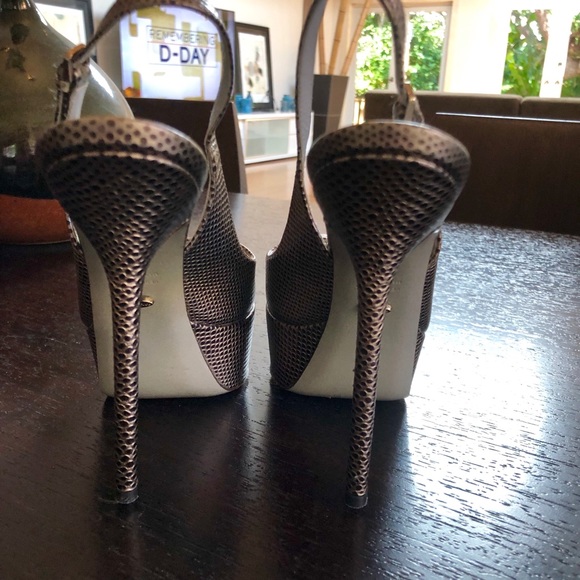 Sergio Rossi Scarpe Donna Peep Toe Pump - Picture 7 of 8